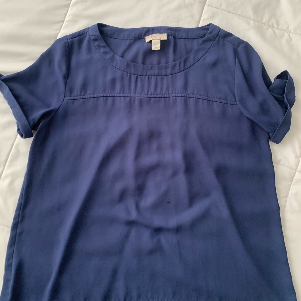 Loft Blue Blouse